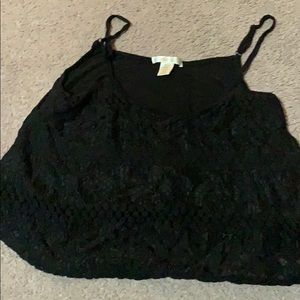 Black loose belly shirt